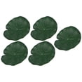 thumbnail image 3 of Hojas de loto de espuma flotante, 5 piezas de simulación artificial, hojas de loto, follaje artificial, decoración de estanque adaptada para la perfección, 3 of 8