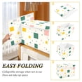 thumbnail image 2 of Yayeee Collapsible Cube Storage Bin with Lid Fabric Closet Decorative Basket with Handles, Green Abstract Pattern, 2 of 7