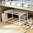 thumbnail image 5 of Stackable Small Shoe Rack, 2 Tier Shoe Rack Organizer for Front Door Entrance and Entryway, Standing Shoe Shelf Storage for Closet Bedroom, 5 of 6