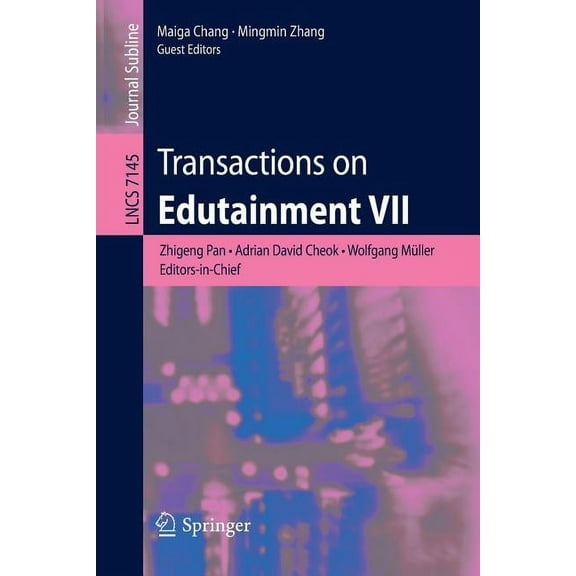 Transactions on Edutainment VII, (Paperback)