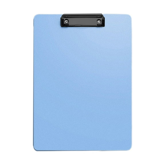 Coollooc Folder Board Office Supplies, Plastic Clipboard with Low Profile Metal Clip, Hanging Clip Boards, Standard A4 Letter Size Clip Boards for Office & School(Light Blue)