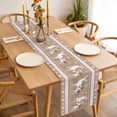 thumbnail image 3 of Christmas Elk Table Runner 120 Inches Long Farmhouse Dress Scarves, Xmas Snowflakes Vintage Brown Geometric Art Dining Tablerunner for Coffee Table/Kitchen Island/Party Décor, 13" x 120", 3 of 8