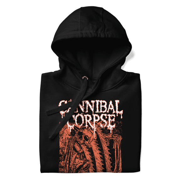Cannibal Corpse White Drip Logo Hoodie