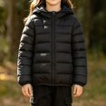 thumbnail image 2 of ITSAME Girls Quilted Puffer Jacket (0-15) Full Zip Hooded Long Sleeve Lightweight Winter Warm Coat with Pockets Size 10, 2 of 8