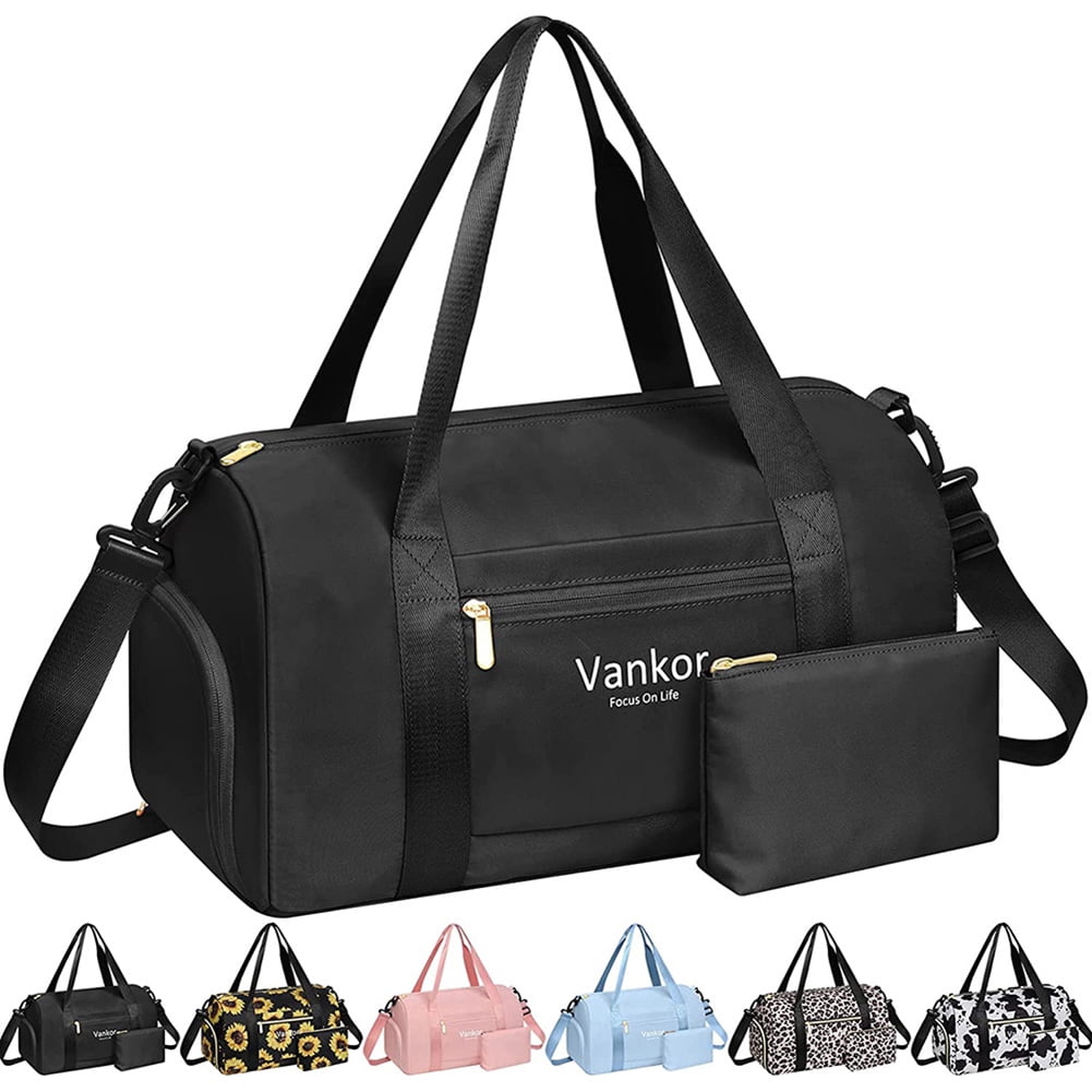 Gym Bag For Women With Shoe Compartment Waterproof, Sports Duffle Bag