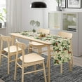 thumbnail image 3 of Christmas Table Runner, Winter Flowers Plants Seasonal Dinner Table Decoration for Home Living Room Kitchen Dining Room 13x70in, 3 of 5