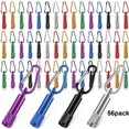 thumbnail image 1 of Baweave 56 Pack Mini Keychain Flashlights Bulk - Metal LED Flashlights with Keychain Clip  No Batteries Needed  Multi-Color for Camping  Easter  Parties  Holidays & Outdoor Activities  Mi, 1 of 7