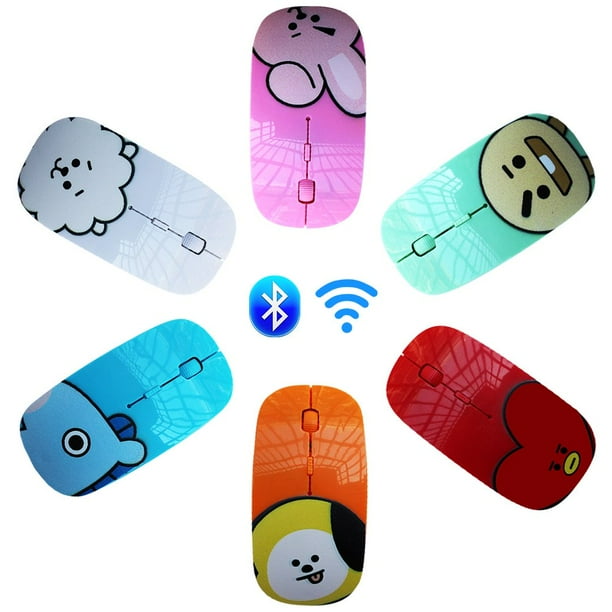 CNKOO BTS Wireless Mouse Silent Mini Computer USB Receiver Ultra-thin ...