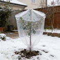 thumbnail image 2 of 5 Pack Plant Covers Freeze Protection, Plant Protection Film Cover, Clear Platic Plant Antifreeze Bag for Outdoor Winter Shrubs Trees, 23"x15", 2 of 6