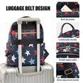 thumbnail image 3 of FORMRS Mini Backpack Purse for Women Travel Daypack Casual Shoulder Bag, Red White Stars, 3 of 7