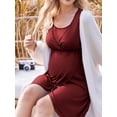 thumbnail image 6 of Avidlove Nursing Nightgowns 3 In 1 Maternity Gown Short Sleeve Breasfeeding Sleepwear Labor and Delivery Dress, 6 of 7