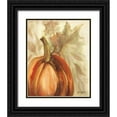 thumbnail image 1 of Talent, Kelley 26x31 Black Ornate Wood Framed with Double Matting Museum Art Print Titled - Golden Fall Pumpkin, 1 of 4