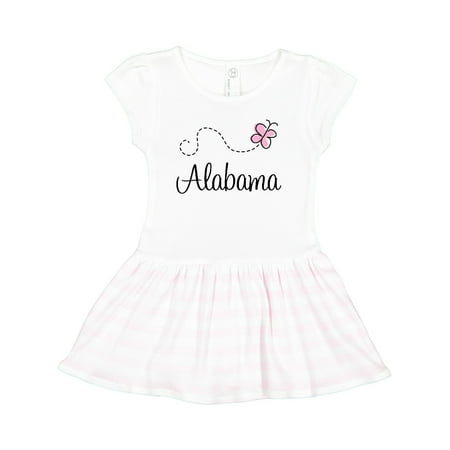 

Inktastic Butterfly Alabama Gift Toddler Girl Dress