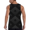 thumbnail image 3 of Gaeub Black Poker Men's Athletic Tank Top, Workout Sleeveless Shirts, Running Tank Tops for Gym, Running, Training - XX-Large, 3 of 9