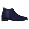 thumbnail image 5 of LIBERTYZENO Mens Chelsea Ankle Boots Suede Leather Waterproof Slip on Dress Shoe, Navy, 5 of 8