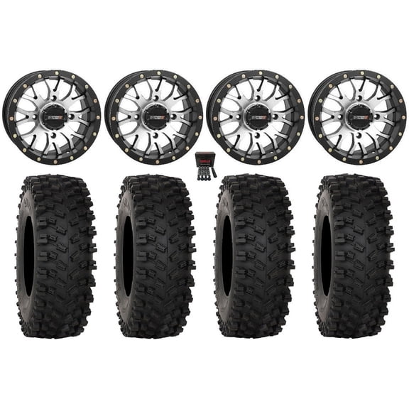 System 3 ST-3 14" Wheels Machined 30" ATX470 Tires Sportsman RZR Ranger