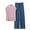 Blue1, variant on fatyb Lounge Outfits for Women Casual Mock Neck Tops Wide Leg Comfy Pants Womens Matching Pajama Sets