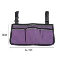 thumbnail image 5 of Sac de Rangement Latéral pour Accoudoir de Fauteuil, Poche Portable Convenant aux Roues en Bois et aux Mobiles, 5 of 5