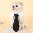 thumbnail image 2 of Formal Dog Tuxedo Neck Tie Adjustable Dog Gentleman Drool Towel Small Boy Cat Dog Tux Suit Collar for Wedding Birthday Party Supplies, 2 of 8