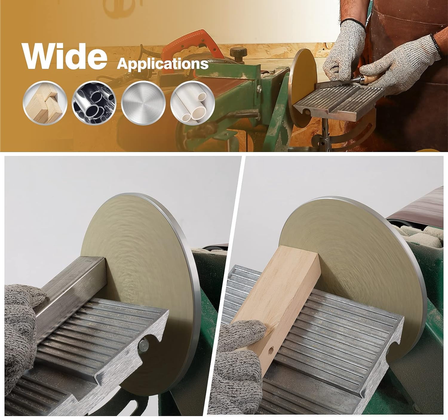 S SATC PSA Sanding Disc 50 Pack 6 Inch 180 Grit Self-Adhesive Sandpaper for Random Orbital Sanders, Premium Aluminum Oxide Sandpaper Discs for Woodworking, Metalworking, and Automotive Applications