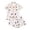 v-91White94, variant on CAIVO Girls Halloween 2 Piece Pajama Set Short Sleeve Lapel Button Shirts Blouse Tops With Shorts For Kids Nightwear