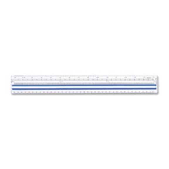 Computer Ruler- Center Magnifies- 15in. Long- Acrylic