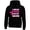 Black, variant on I Wear Pink For My Grand Mother Printed Black Hoodie Unisex Sweatshirt Small