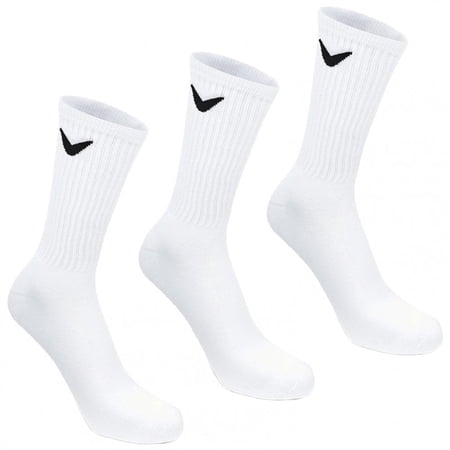 Callaway Mens Sport Crew Socks 3PK - White