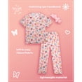 thumbnail image 2 of dELiA*s Girls Pajama Set Soft Cozy Button Down Sleepwear Pajamas for Girls with Spa Headband 2 Piece, 2 of 7