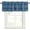 Blue, variant on Buffalo Plaid Valances for Windows Farmhouse Kitchen Curtains Valances Rod Pocket Valance Curtains for Windows Amber Orange Farmhouse Gingham Striped Window Valances for Bathroom Bedroom 60"x18"