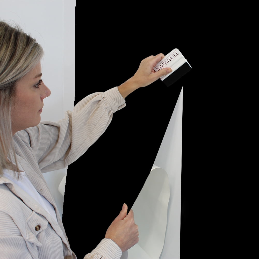 Tempaper Chalkboard Black Peel and Stick Wallpaper, 20.5" x 16.5'
