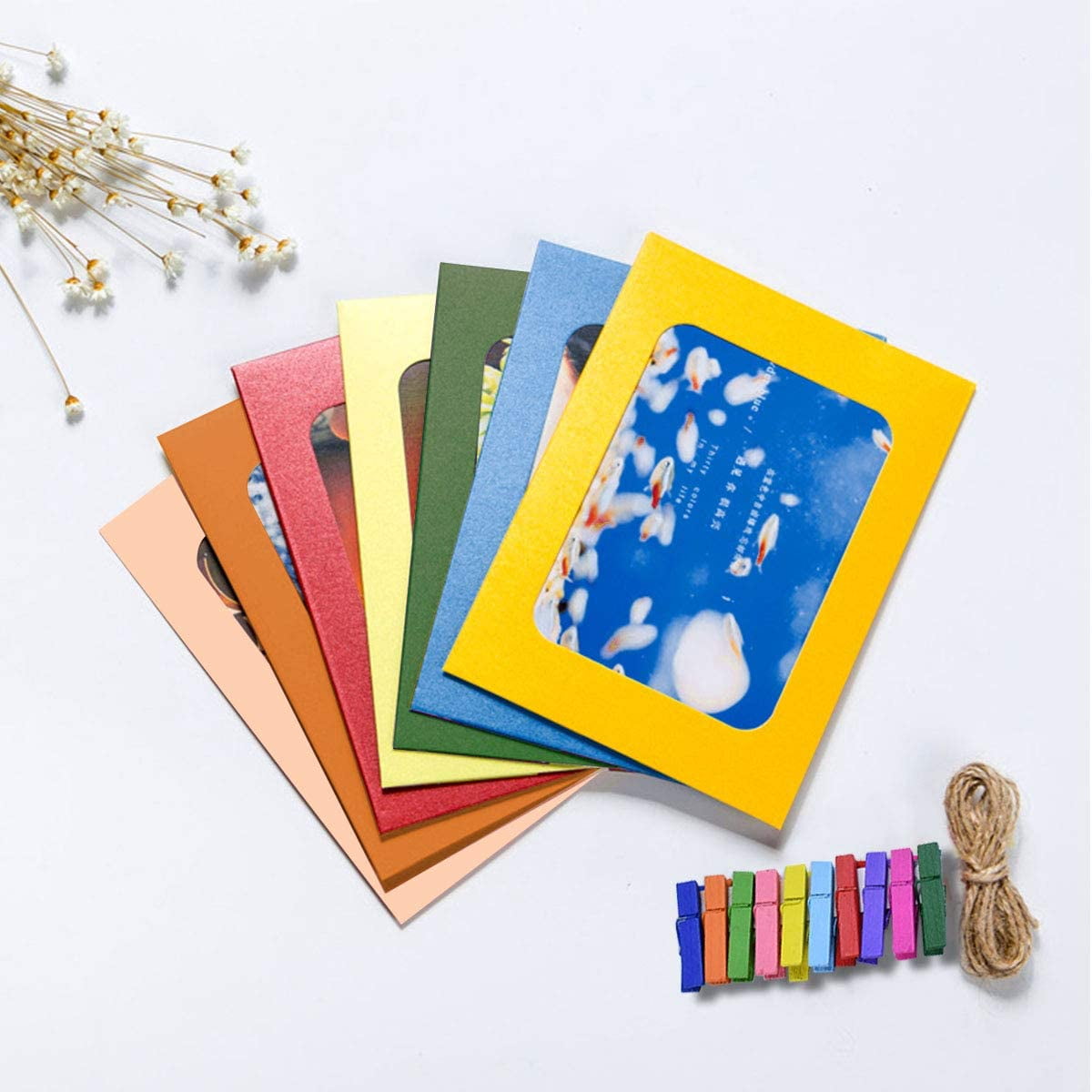 Generic Paper Photo Frame 4x6 Kraft Paper Picture Frames 30 PCS DIY  Cardboard Photo Frames with