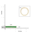 thumbnail image 4 of ANGARA Natural Channel Set Half Eternity Emerald Wedding Ring in 14K Yellow Gold for Women (Size-2.5mm) | May Birthstone, Birthday, Anniversary, Jewelry Gift for Women | Natural Emerald Ring, 4 of 8