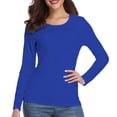 thumbnail image 6 of Women's 230g 100% Cotton Crew Neck Solid Color Bottom Shirt Tee, 6 of 10