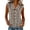 01-Brown, variant on Women's Striped Tank Top Casual Collared Button Up Sleeveless Shirt for Summer Daily & Office Wear