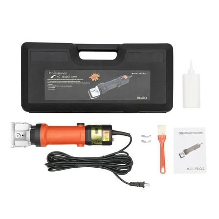 350W Electric Horse Clipper 3.07*12*2.48in for Most Horses, Alpacas, Ponies, Cattle, Sheep, Short-haired Goats, Donkeys