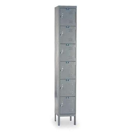 - HALLOWELL U1258-6A-HG Box Locker, (1) Wide, (6) Person, 6 Tier