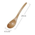 thumbnail image 3 of Tableware Hot Clearance! Leott Fork Kitchen Utensil Wooden Tools Soup-Teaspoon Bamboo Spoon Cooking Tableware Kitchen，Dining & Bar, Wooden Spoon, a Spoon, 3 of 9