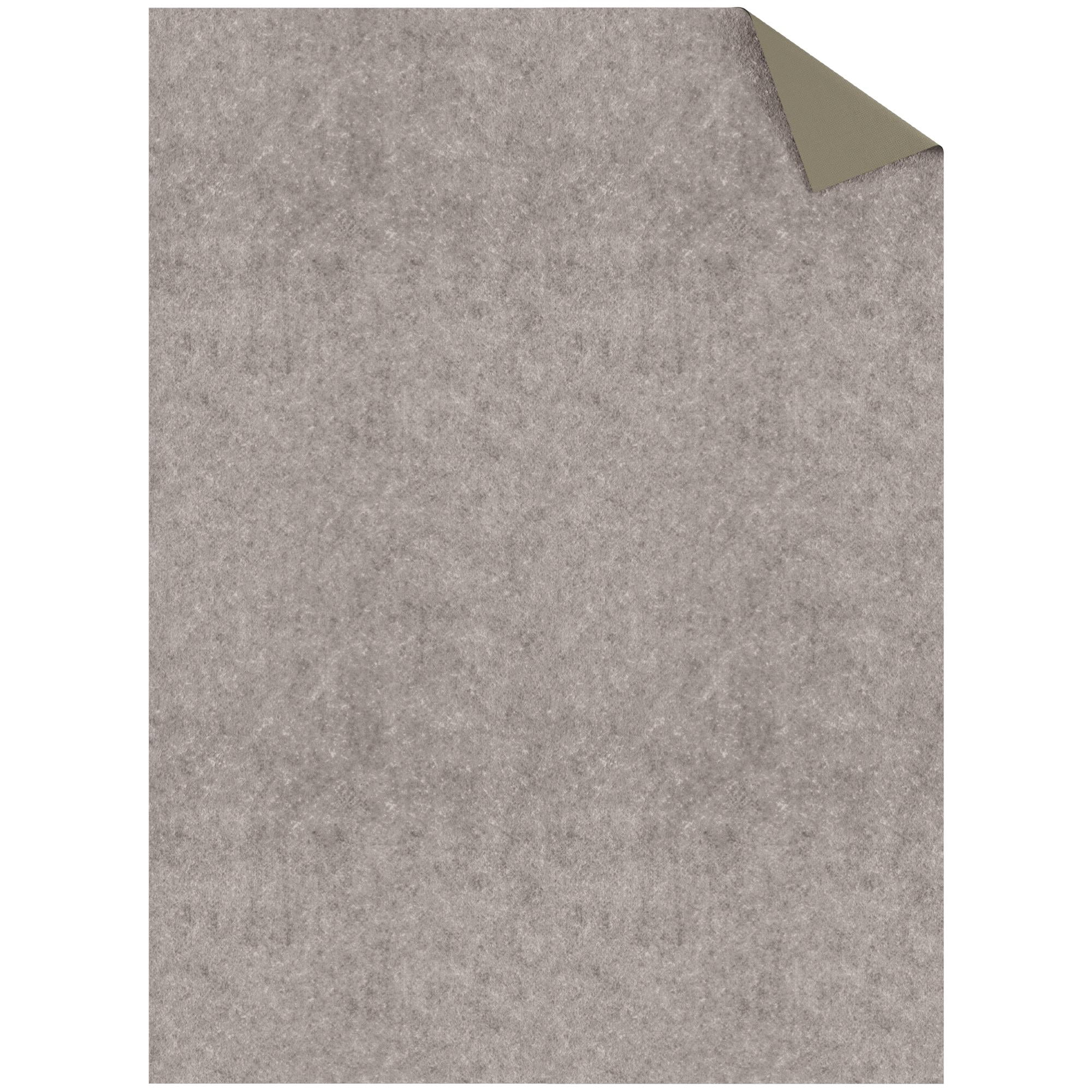 Ottomanson Absorbent Non-Slip Area Rug Pad Dual Surface Safe for Hardwood & Carpet, 3' x 4'