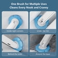thumbnail image 4 of Skdwakiz Disposable Toilet Brush and Holder Set, Toilet Bowl Cleaner Wands with 56 Cleaner Refills, Disposable Cleaning Tools for Toilet, Bathroom Cleaning, Bathtub, 4 of 9