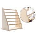 thumbnail image 3 of Wooden Bracelet Holder Rack Hanger Earrings Stand Storage for Jewelry Organization and Display 6 Layer B, 3 of 8