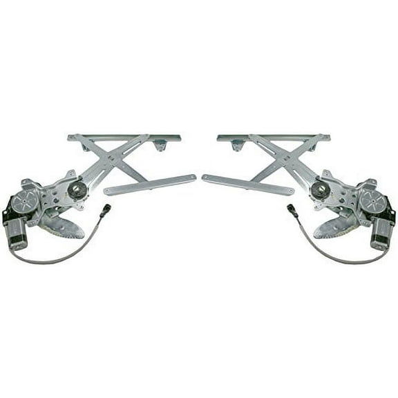 TRQ Power Window Regulators w/ Motor Rear Pair Set Left & Right for 97-01 Camry WRA50376