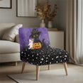 thumbnail image 3 of HELLHERO Wear-Resisting Armless Accent Chair Protector for Hotel, Elastic Bottom Armless Accent Chair Cover, Halloween, 3 of 8