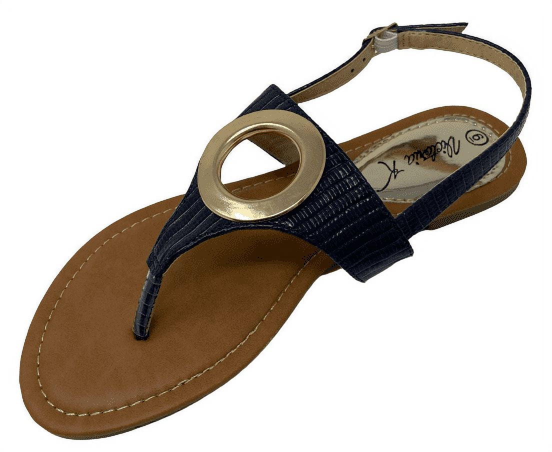 Victoria K Women's Gold Ring Sandals