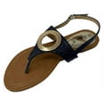 thumbnail image 2 of Victoria K Women's Gold Ring Sandals, 2 of 4