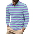 thumbnail image 2 of Blusa y camisa de manga larga con cuello vuelto para hombre, informal, con cuello vuelto, estampado, para fitness, deportiva, de manga larga, de poliéster, 2 of 5