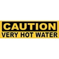 thumbnail image 2 of 10in x 3in Caution Very Hot Water Sticker, 2 of 2