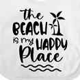 thumbnail image 4 of Inktastic Spring Break the Beach is My Happy Place Boys or Girls Baby Bib, 4 of 4