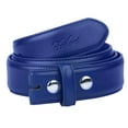 thumbnail image 4 of Falari Replacement Leather Dress Belt Strap Without Buckle Snap on Strap 33mm fit 35mm Buckle - Royal XL, 4 of 7