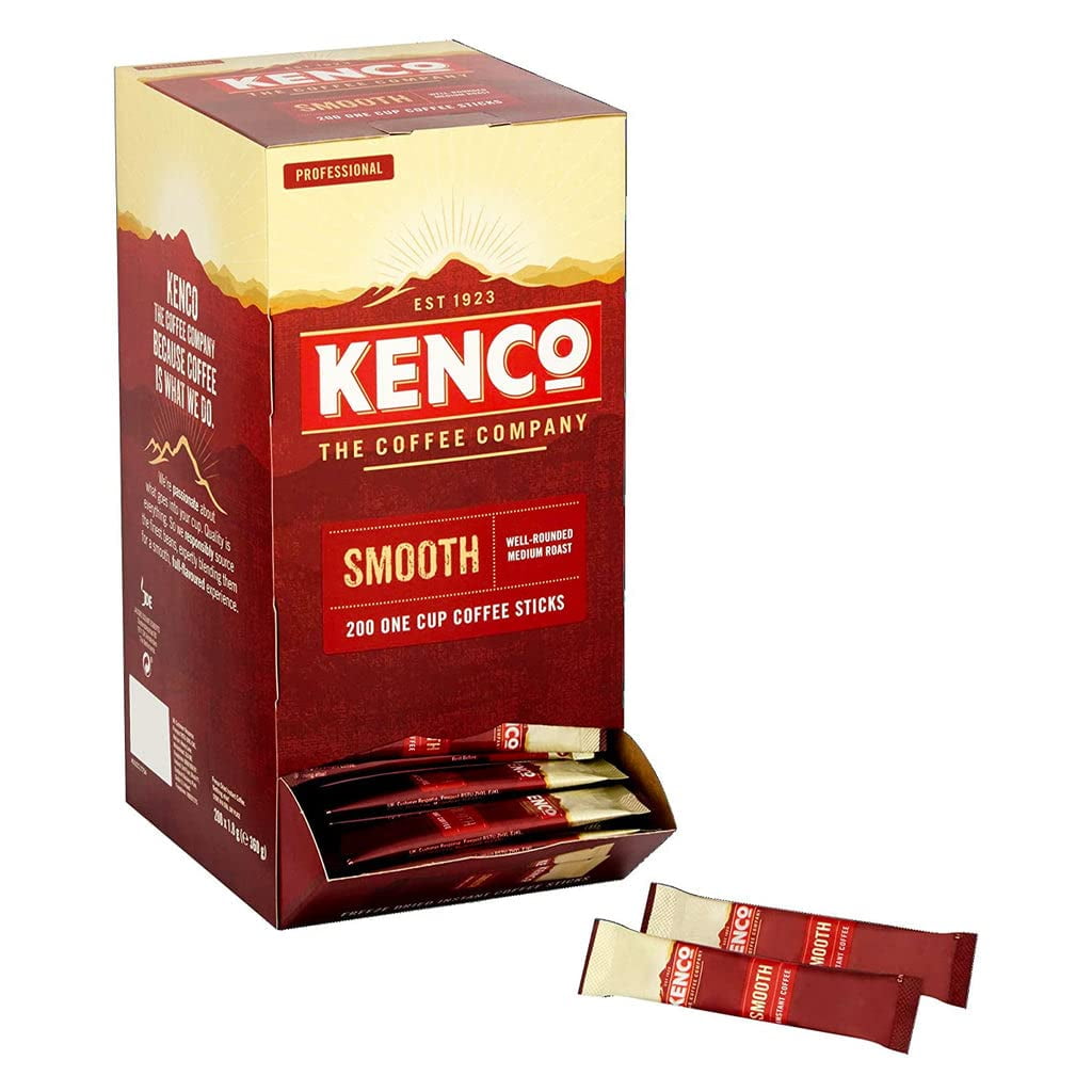 200 X Kenco Smooth Individual One Cup Instant Coffee Sachets